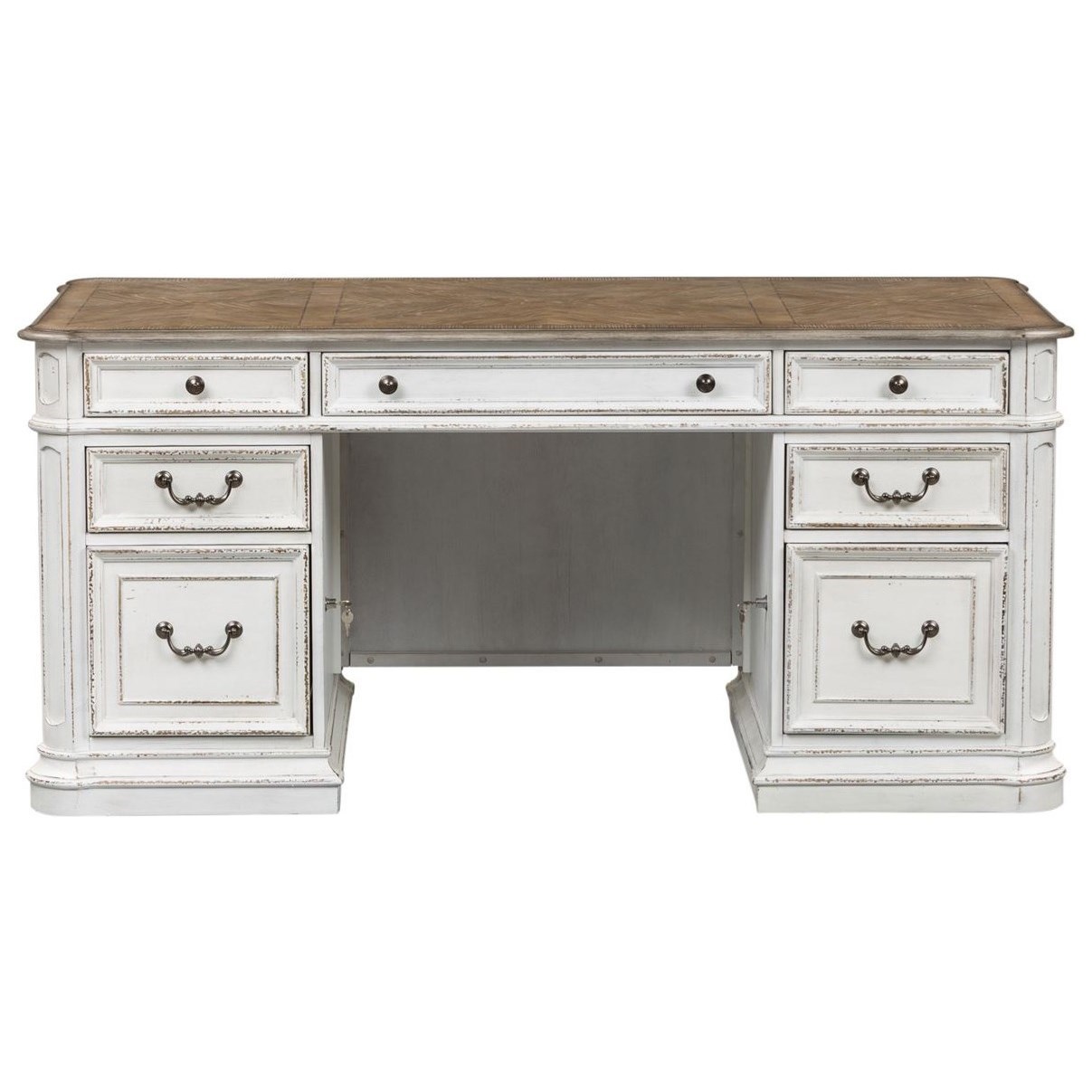 Liberty Furniture Magnolia Manor Office Traditional Executive Desk with